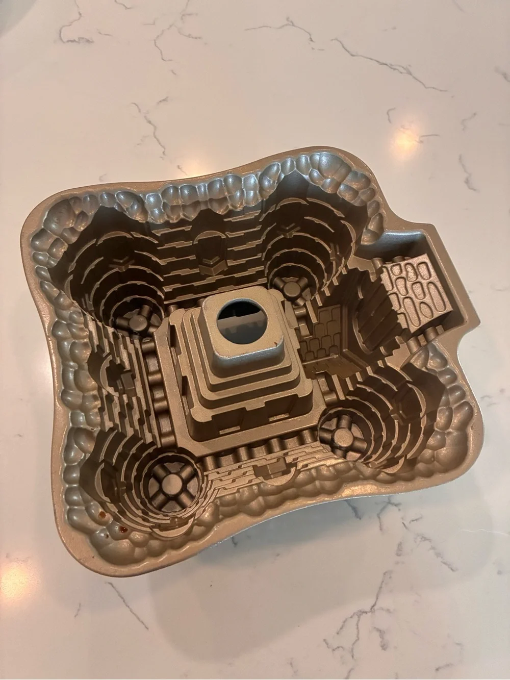 Metallic Gold Castle Mold